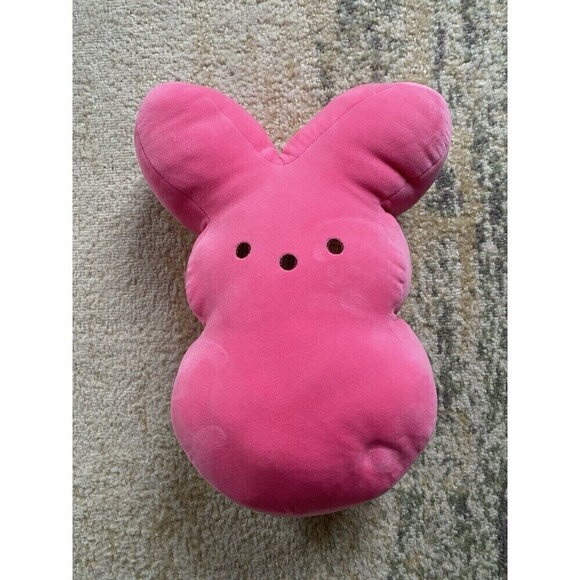 PEEPS Bunny Plush Pink Just Born Inc 16” Tall Easter Stuffed Animal Rabbit - Picture 1 of 3